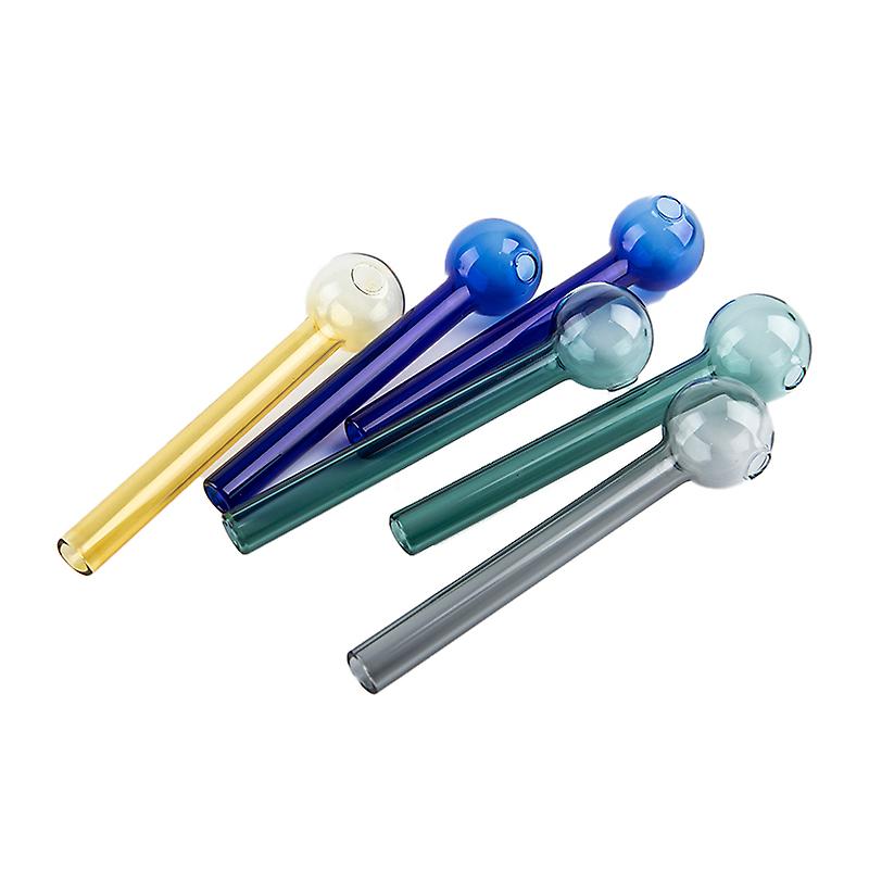 Straight Colored Oil Burner Pipes - 4 Inch, 10mm Thickness