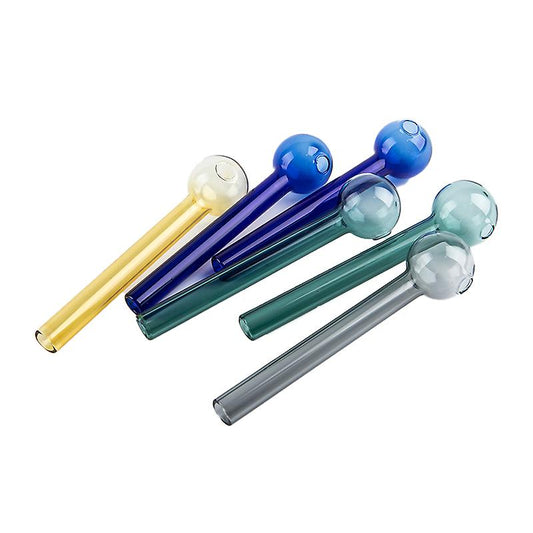 Straight Colored Oil Burner Pipes - 4 Inch, 10mm Thickness