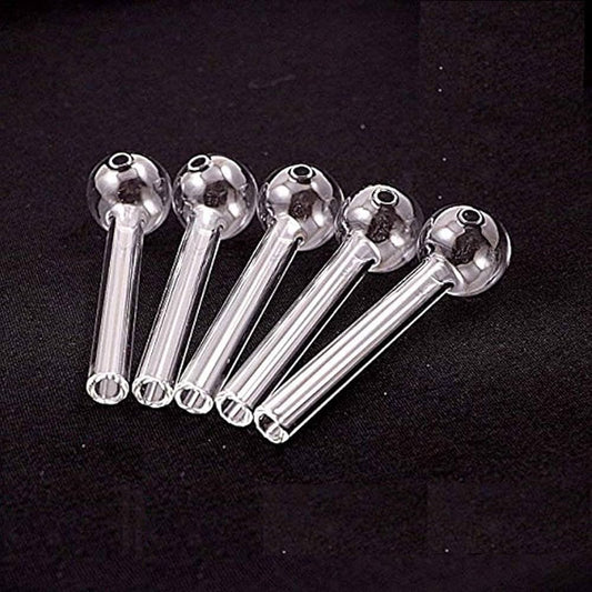 Bundle: Five Premium Straight Glass Oil Burner Pipes - Pakistan - BabaBonga