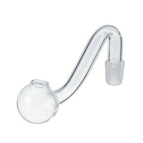 Sleek S-Shaped Glass Oil Burner Pipe (8mm Thickness) - Pakistan - BabaBonga